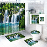 x180cm,Shower,Curtain,Carpets,Waterfall,Style,Bathroom