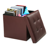 Multifunctional,Storage,Stool,Leather,Ottoman,Bench,Footrest,Footstool,Square,Chair,Office,Furniture