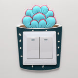 Luminous,Light,Switch,Stickers,Cartoon,Decorative,Stickers