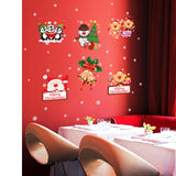 Miico,SK9108,Christmas,Sticker,Window,Cartoon,Penguin,Pattern,Stickers,Removable,Decoration