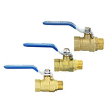 Brass,Valves,Piece,Inline,Lever,Handle,Female,Thread"