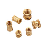 Suleve,MXBN1,200Pcs,Knurled,Brass,Threaded,Insert,Female,Thread,Embedment,Assortment