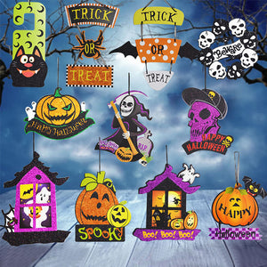 Halloween,Spoof,Hanging,Decorations,Pumpkin,Ghost,Skull,Witch,Hanger,Halloween,Supplies