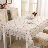 Tasteless,Waterproof,Tablecloth,Transparent,Glass,Table,Stripe,Printing