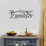 Family,Quote,Sticker,Removable,Vinyl,Decal,Decor