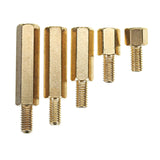 Suleve,M3BH4,100Pcs,Brass,Standoffs,Support,Spacer,Pillar,Screw,Board