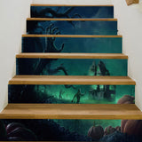 Miico,LT012,Halloween,Stciker,Stair,Sticker,Horror,Sticker,Removable,Sticker