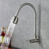 Mount,Stainless,Steel,Kitchen,Faucet,Single,Handle,Single,Single