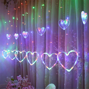 Window,Curtain,String,Lights,Christmas,Wedding,Valentine,Party,Fairy,Decorations