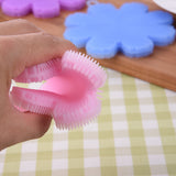 KCASA,Flower,Shape,Silicone,Vegetable,Fruit,Cleaning,Brush,Resistant,Coaster