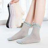 Women,Cotton,Ultra,Elastic,Socks,Summer,Solid,Color,Breathable,Ankle,Socks