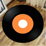 Vinyl,Record,Printed,Fabric,Round,Floor,Carpet,Bedroom,Cover