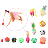 12Pcs,Kitty,Feather,Bells,Balls,Scratch,Teaser