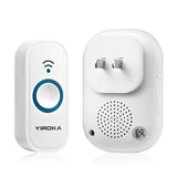 YIROKA,Wireless,Doorbell,Chimes,Wireless,Doorbell,Waterproof,Smart,Doorbell,Alarm,System