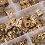 Suleve,MXBN10,450Pcs,Brass,Knurled,Thread,Insert,Embedment,Assortment