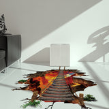 Miico,Creative,Chain,Bridge,Broken,Removable,Decorative,Floor,Decor,Sticker