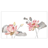 Lotus,Flower,Poster,Vinyl,Sticker,Removable,Decor,Chinese,Style