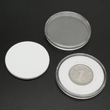 20pcs,Transparent,Round,Holder,Portable,Coins,Storage,Container,Display