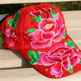 Women,Flower,Embroidery,Sunscreen,Baseball