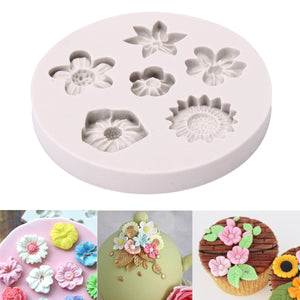 Flower,Silicone,Fondant,Mould,Decorating,Baking,Sugarcraft,Pastry