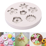 Flower,Silicone,Fondant,Mould,Decorating,Baking,Sugarcraft,Pastry