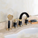 Bathroom,Faucet,Handles,Widespread,Bathroom,Basin,Water,Mixer,Brass,Showerhead