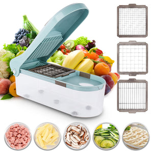 Multifunctional,Vegetable,Cutter,Chopper,Adjustable,Slicer,Blades,Kitchen