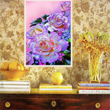 Diamond,Painting,Flower,Embroidery,Cross,Crafts,Stitch,Decorations