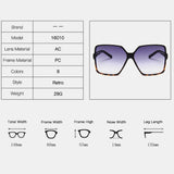 Women,Frame,Square,Shape,Fashion,Trend,Retro,Protection,Sunglasses