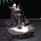 Dragon,Backflow,Tower,Burner,Holder,Ceramic,10Pcs,Incense,Decor