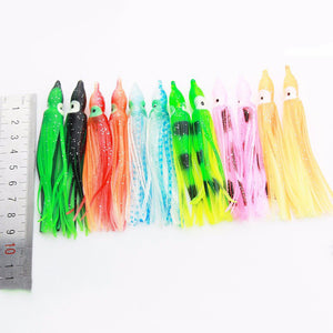 ZANLURE,10Pcs,Plastic,Fishing,Lures,Trolling,Squid,Skirt,Fishing,Tackle,Tools