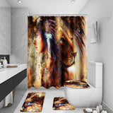 Queen,Women,Printed,Waterproof,Shower,Curtain,Carpet,Toilet,Bathroom,Decoration