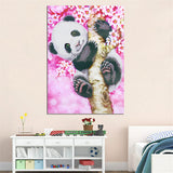 Panda,Diamond,Needlework,Cross,Stitch,Embroidery,Painting,Decor