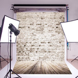 5x7FT,Retro,White,Brick,Photography,Background,Valentine,Backdrop,Decorations