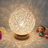 Rattan,Night,Light,Table,Bedside,Bedroom,Decor,Valentine