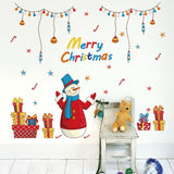 Miico,SK9091,Merry,Christmas,Decorations,Santa,Claus,Background,Decorative,Sticker,Removable