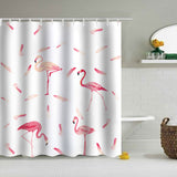 Flamingo,Printing,Waterproof,Bathroom,Shower,Curtain,Toilet,Cover,Floor