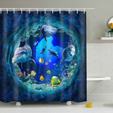 x180cm,Wooden,Texture,Hooks,Bathroom,Shower,Waterproof,Curtains