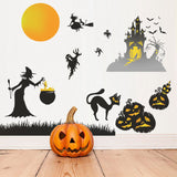 Miico,FX6312,Halloween,Sticker,Sticker,Living,Window,Witch