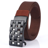 TUSHI,125cm,Fashion,Nylon,Automatic,Buckle,Waist,Belts,Quick,Unlock,Tactical,Metal,Texture,Buckle