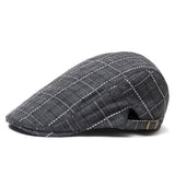 Outdoor,Summer,Plaid,pattern,Breathable,Beret,Solid,Newsboy,Cabbie,Visor