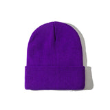 Unisex,Solid,Color,Knitted,Skull,Beanie