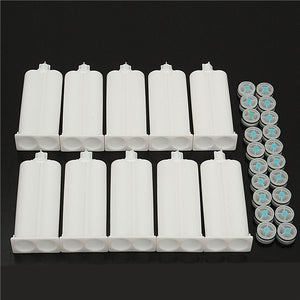 10Pcs,Epoxy,Resin,Adhesive,Cartridge,Ratio,Dispenser,20pcs,Pistons