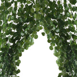 Artificial,Silver,Dollar,Eucalyptus,Garland,Greenery,Willow,Wedding,Garden,Decorations