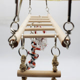 Wooden,Parrot,Parakeet,Cockatiel,Ladder,Hammock,Swing,Hanging