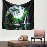 Trees,Great,Waterfall,Print,Hanging,Tapestry,Decor,Bedspread