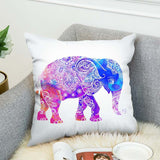 Bohemian,Style,Elephant,Printing,Cushion,Cover,Linen,Cotton,Throw,Pillow,Office