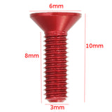 Suleve,M3AH9,10pcs,M3x10mm,Countersunk,Socket,Screw,Aluminum,Alloy,Metric