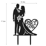 Acrylic,Bride,Groom,Wedding,Decoration