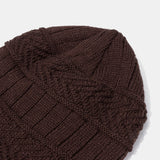 Knitted,Velvet,Padded,Collar],Beanie